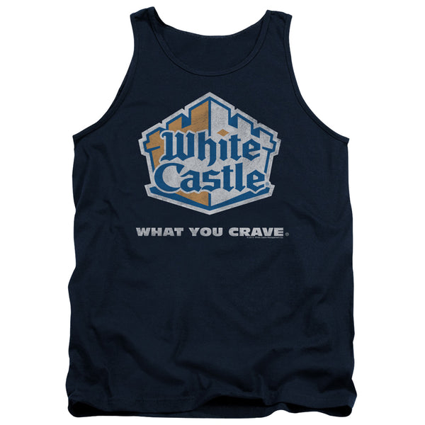 White Castle - Distressed Logo Adult Tank Top
