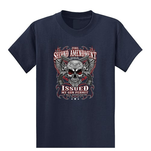 Second Amendment Skull - Graphic Tee
