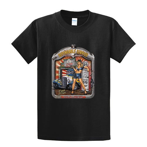 Rt 66 Dependable Hot Rod Girl - Graphic Tee