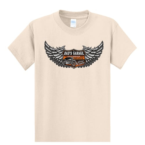 Dad's Garage Wings and Shield - Graphic Tee