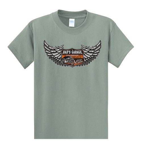 Dad's Garage Wings and Shield - Graphic Tee
