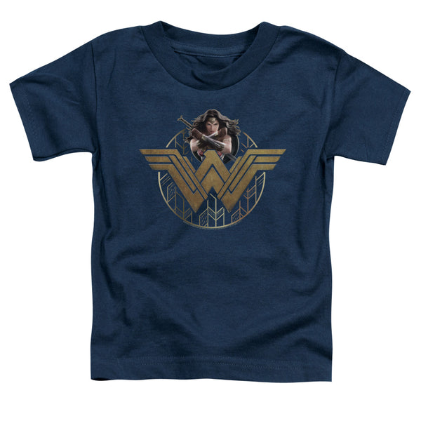 Wonder Woman Movie - Power Stance And Emblem Toddler Short Sleeve
