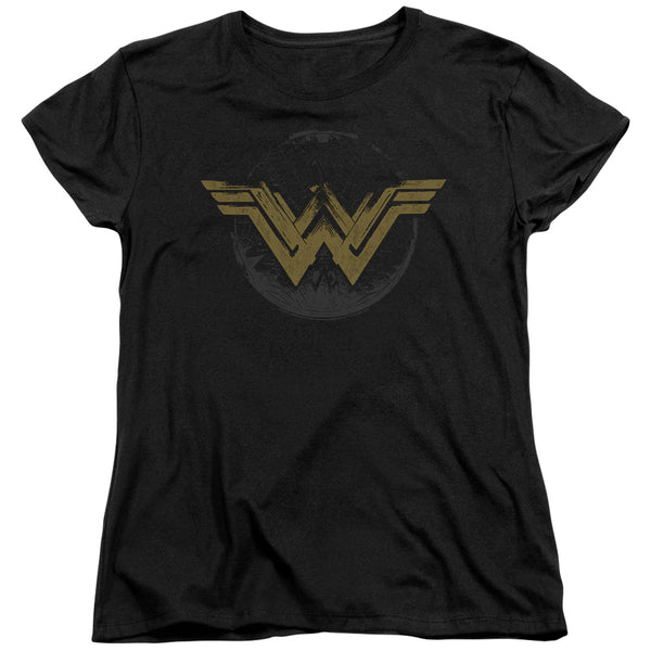 Wonder Woman Movie - Distressed Logo Women's Short Sleeve