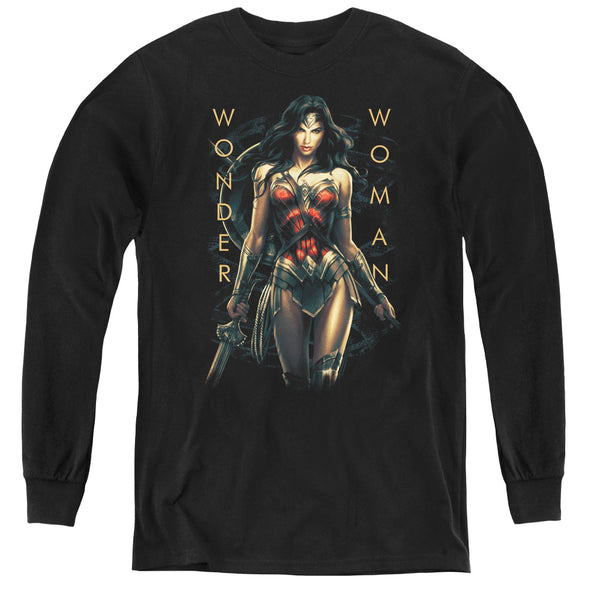 Wonder Woman Movie - Armed And Dangerous L - S Youth