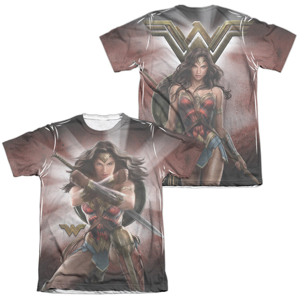 Wonder Woman Movie - Protector Of Humanity (Front - Back Print) Adult Regular Fit Short Sleeve 65 - 35 Poly - Cotton