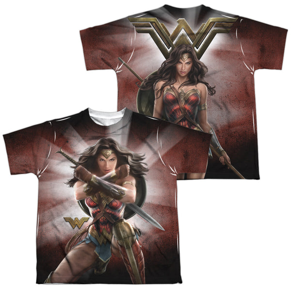 Wonder Woman Movie - Protector Of Humanity (Front - Back Print) Youth Short Sleeve 100% Poly