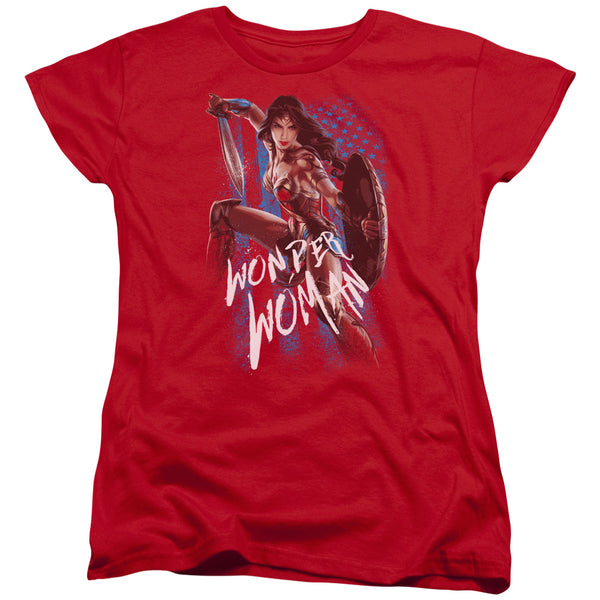 Wonder Woman Movie - American Hero Women's Short Sleeve