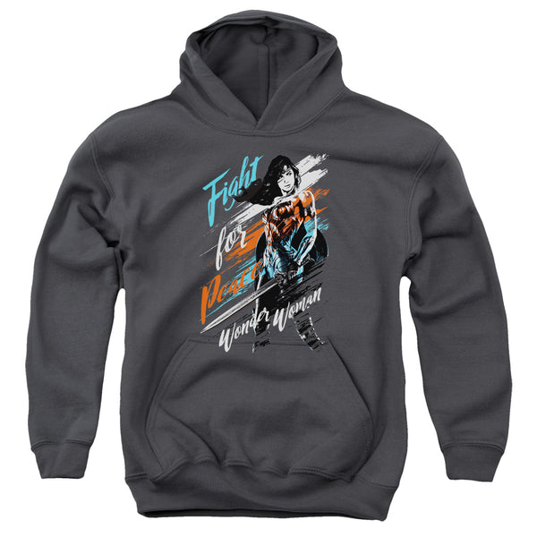 Wonder Woman Movie - Fight For Peace Youth Hooded Sweatshirt