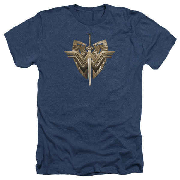 Wonder Woman Movie - Sword Emblem Adult Regular Fit Heather Short Sleeve