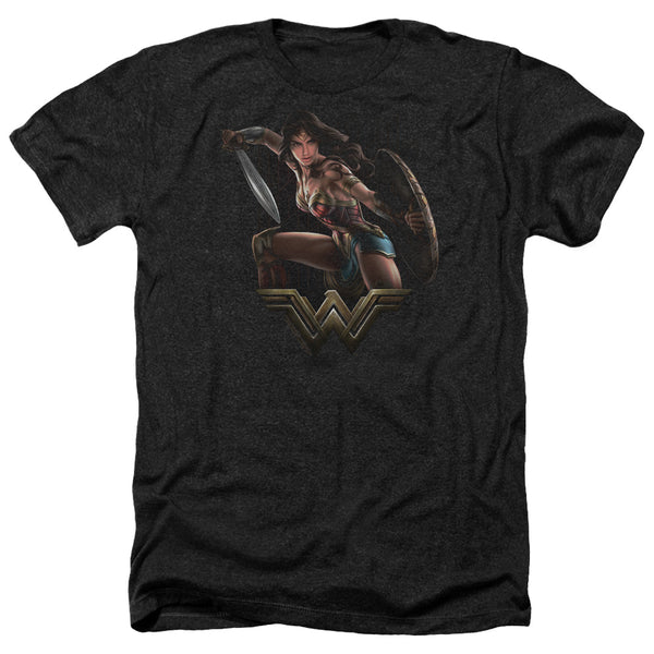 Wonder Woman Movie - Fight Adult Regular Fit Heather Short Sleeve