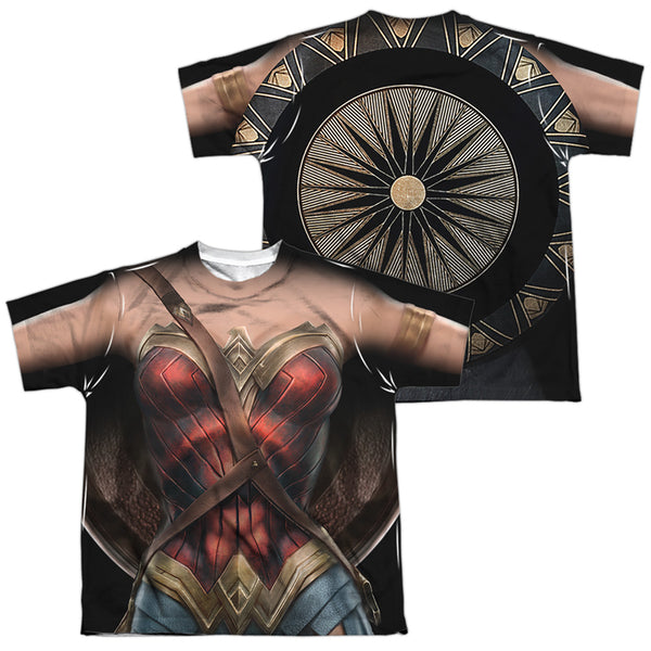 Wonder Woman Movie - Wonder Uniform (Front - Back Print) Youth Short Sleeve 100% Poly