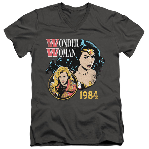 Wonder Woman 84 - 84 Retro Adult Slim Fit V Neck Cotton