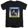 Wonder Woman 84 - Wonder Duo Adult Slim Fit V Neck Cotton