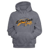 YELLOWSTONE-YELLOWSTONE DUTTON RANCH BUFFALO-GUNMETAL HEATHER ADULT L/S SWEATSHIRT W/HOOD