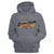 YELLOWSTONE-YELLOWSTONE DUTTON RANCH BUFFALO-GUNMETAL HEATHER ADULT L/S SWEATSHIRT W/HOOD