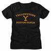 YELLOWSTONE-YELLOWSTONE LIGHT LOGO-BLACK LADIES S/S TSHIRT