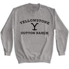 YELLOWSTONE-YELLOWSTONE DARK LOGO-GRAPHITEHEATHER ADULT L/S SWEATSHIRT-2XL