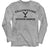 YELLOWSTONE-YELLOWSTONE DARK LOGO-GRAY HEATHER ADULT L/S TSHIRT