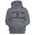 YELLOWSTONE-YELLOWSTONE DARK LOGO-GUNMETAL HEATHER ADULT L/S SWEATSHIRT W/HOOD