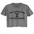 YELLOWSTONE-YELLOWSTONE DARK LOGO-GRAPHITE HEATHER LADIES S/S FESTIVAL CALI CROP