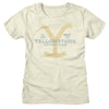 YELLOWSTONE-YELLOWSTONE MONTANA USA-VINTAGE WHITE LADIES S/S TSHIRT