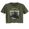 Yellowstone Train Station-Ladies S/S Festival Cali Crop