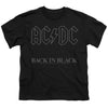 AC-DC - Back In Black Youth Short Sleeve