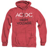 AC-DC - High Voltage Stencil Adult Heather Hoodie