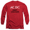 AC-DC - High Voltage Stencil Adult Long Sleeve
