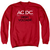 AC-DC - High Voltage Stencil Adult Crewneck Sweatshirt