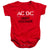AC-DC - High Voltage Stencil Infant Snapsuit