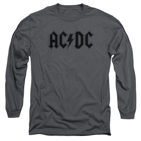 AC-DC - Worn Logo Adult Long Sleeve
