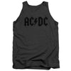 AC-DC - Worn Logo Adult Tank Top