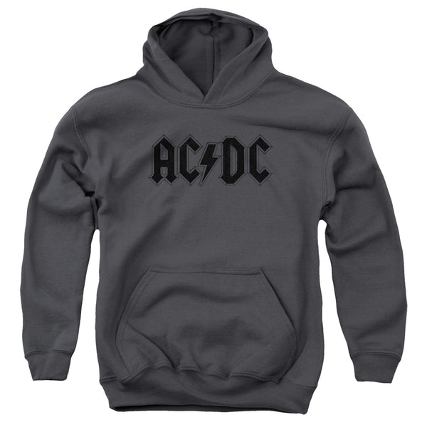 AC-DC - Worn Logo Youth Hooded Sweatshirt