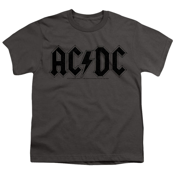 AC-DC - Worn Logo Youth Short Sleeve