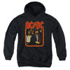 AC-DC - Group Distressed Youth Hooded Sweatshirt