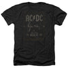 AC-DC - Rock Label Adult Regular Fit Heather Short Sleeve