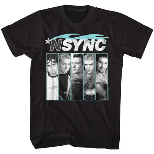 Blue Flame NSYNC Graphic Shirt
