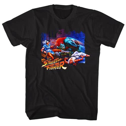 Street Fighter's Alley Fight Graphic Shirt