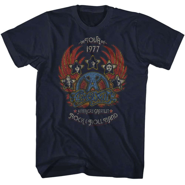 Tour 1977 Distressy-Aerosmith T-Shirt