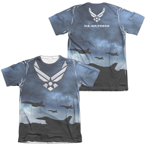 Air Force - Take Off (Front - Back Print) Adult Regular Fit Short Sleeve 65 - 35 Poly - Cotton