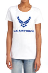 Air Force - Distressed Logo Women's Short Sleeve