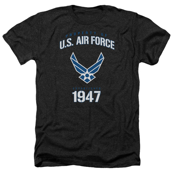 Air Force - Property Of Adult Regular Fit Heather Short Sleeve