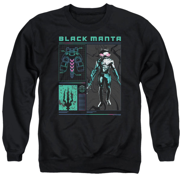 Aquaman And The Lost Kingdom - Black Manta Stats Adult Crewneck Sweatshirt