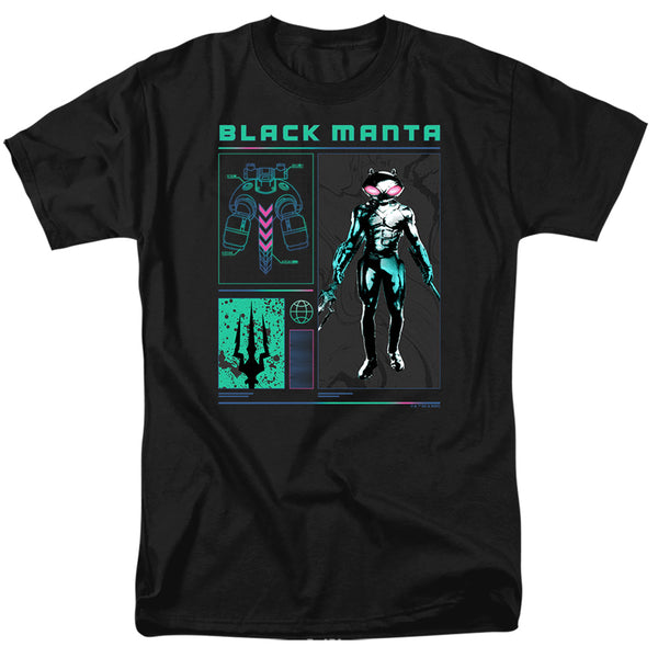 Aquaman And The Lost Kingdom - Black Manta Stats Adult Regular Fit Short Sleeve