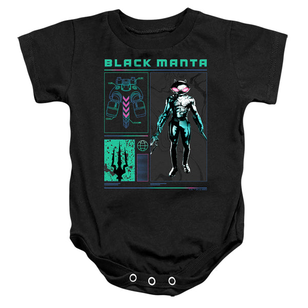 Aquaman And The Lost Kingdom - Black Manta Stats Infant Snapsuit