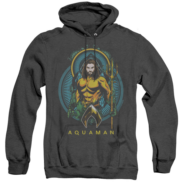 Aquaman Movie - Aqua Nouveau Adult Heather Hoodie