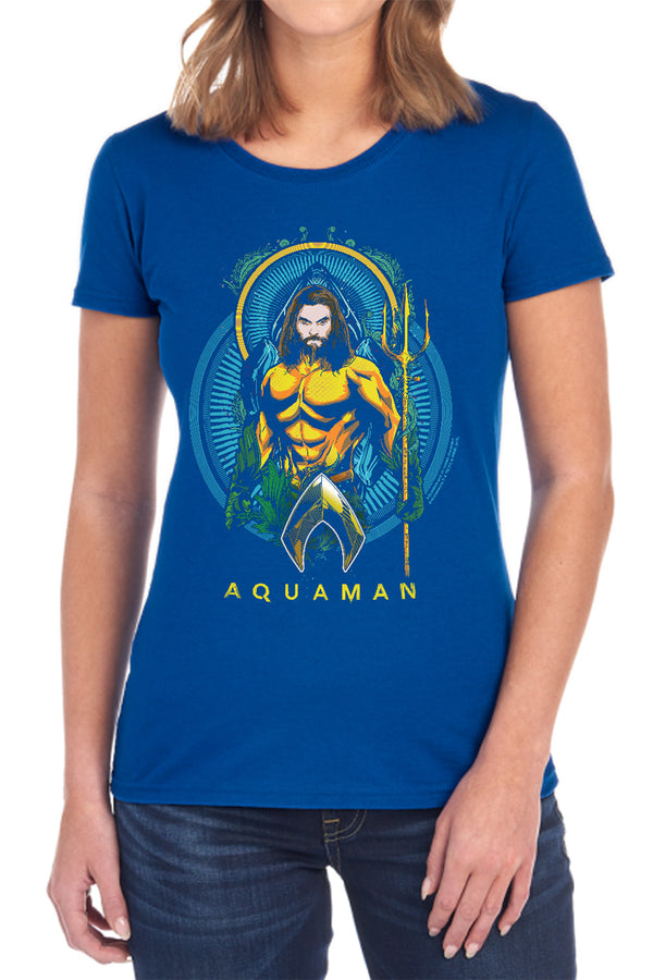 Aquaman Movie - Aqua Nouveau Women's Short Sleeve