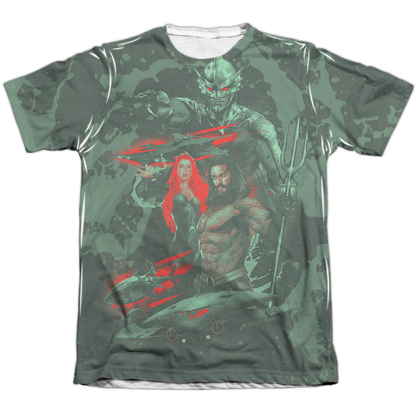 Aquaman Movie - Good And Evil Adult Regular Fit Short Sleeve 65 - 35 Poly - Cotton