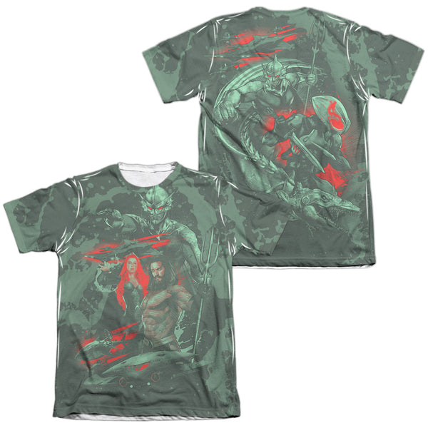 Aquaman Movie - Good And Evil Adult Regular Fit Short Sleeve 65 - 35 Poly - Cotton